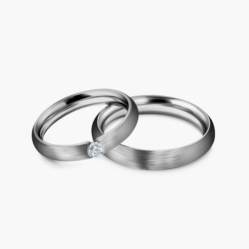 Obrączki ślubne: tytan, okrągłe, 3,5 i 4,5 mm